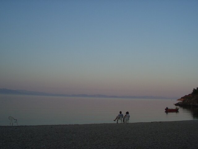 on the beach