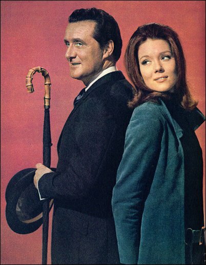 We're needed: Patrick Macnee and Diana Rigg.